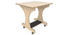 Hoogzit tafel L75 x B64 cm Berken Tangara Groothandel voor de Kinderopvang Kinderdagverblijfinrichting